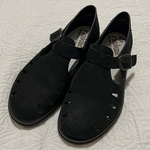 Rieker Black Leather Shoes